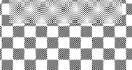 Errore di caricamento del file o immagine danneggiata che mostra un modello a scacchi in bianco e nero e una texture a rastri puntiformi nella parte superiore