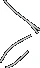 Three black curved lines of varying length and thickness dynamically arranged on a white background, resembling brush strokes