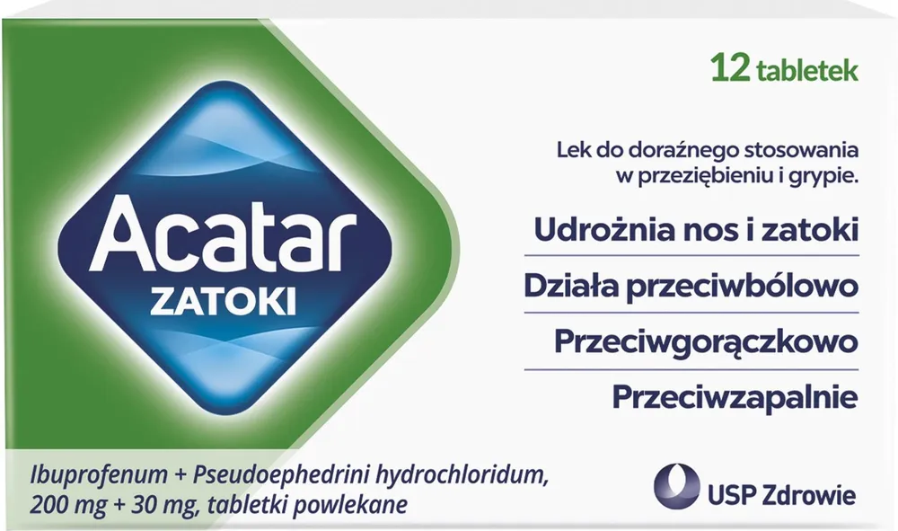 Акатар затоки таблетки, покрытые оболочкой