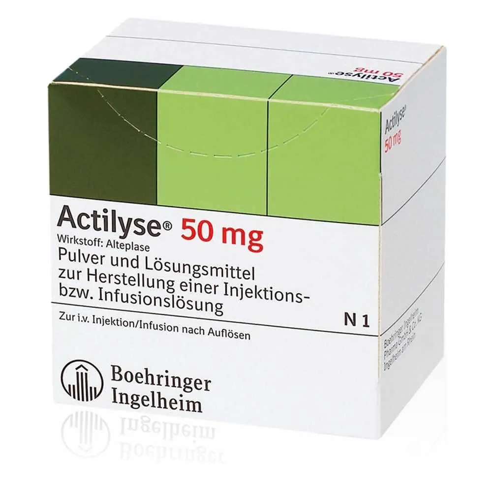 Actilyse 50 powder and solvent for preparation of infusion solution