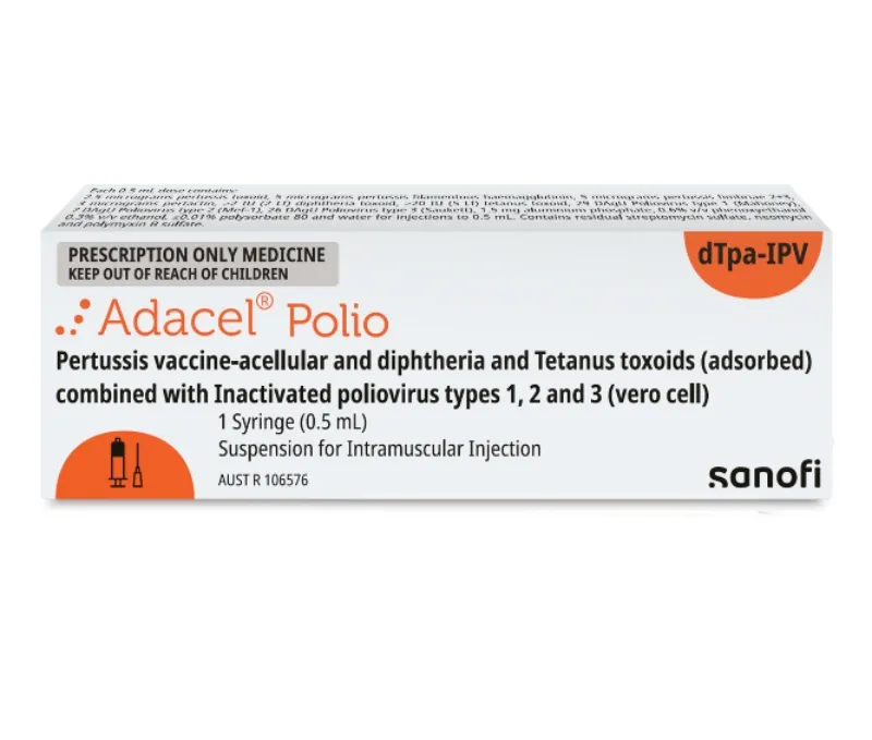 Adacel polio solution for injection in ampoule-syringe