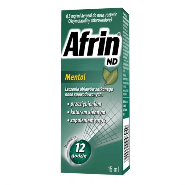 Afrin nd menthol solution, nasal spray