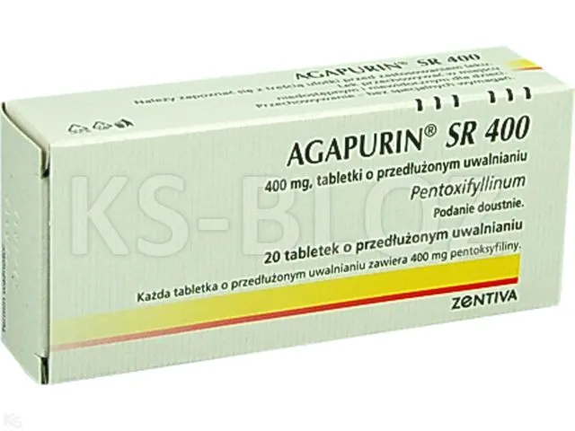 Agapurin sr 400 mg tablets, prolonged release