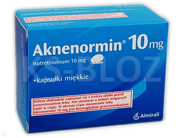 Aknenormin 10 mg capsules, soft gelatin