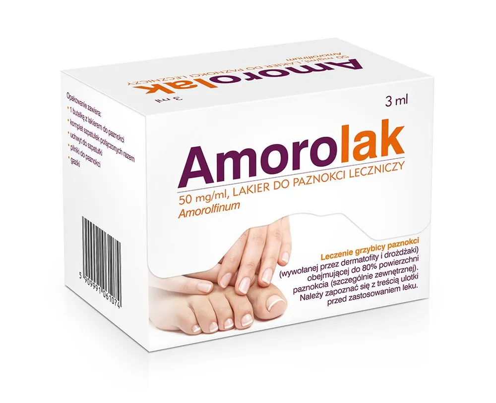 Amorolak nail polish, medicinal