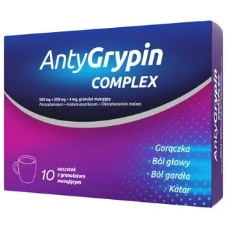 Antigrypin complex granules, effervescent