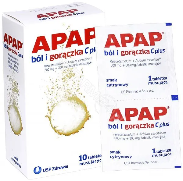 Apap pain and fever c plus tablets, effervescent