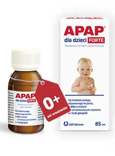 Apap para niños Forte sabor frambuesa suspensión, oral