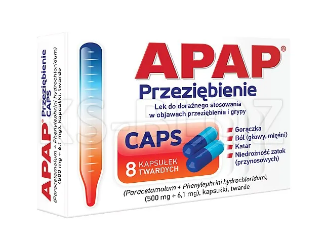 Apap for cold caps capsules, hard