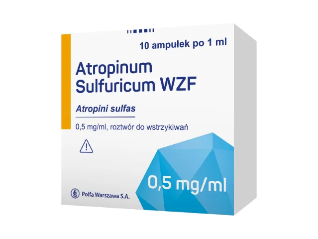 Atropina sulfúrica WZF solución para inyección