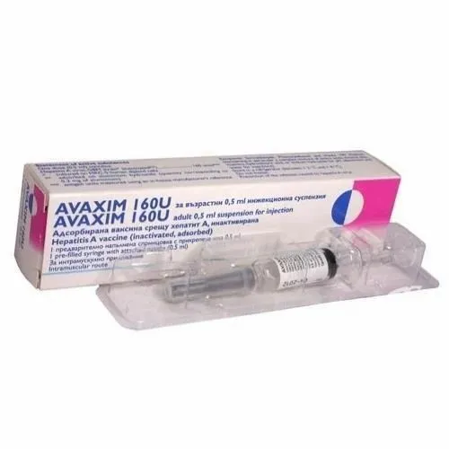 Avaxim 160 U solución para inyección en ampolla-jeringa
