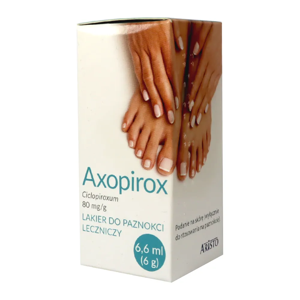 Axopirox nail polish, medicinal