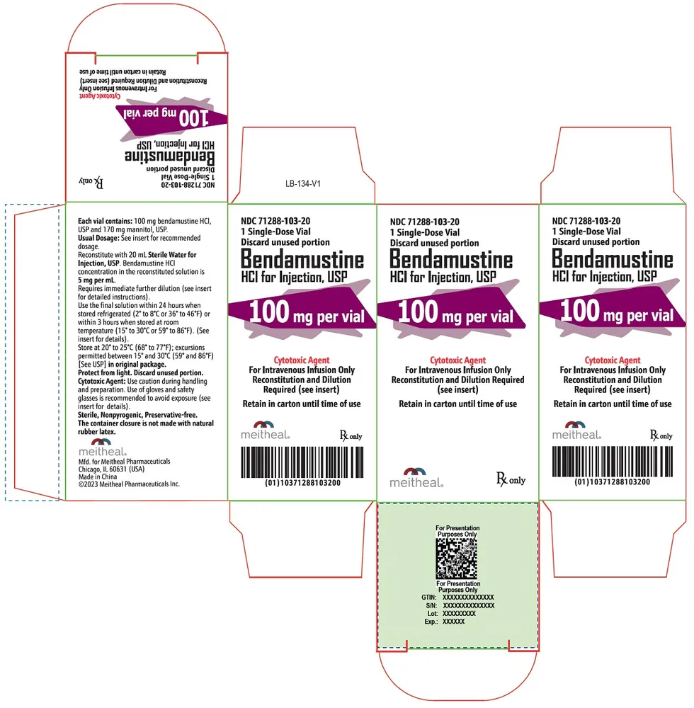 Bendamustine eugia powder for preparation of concentrate for infusion solution