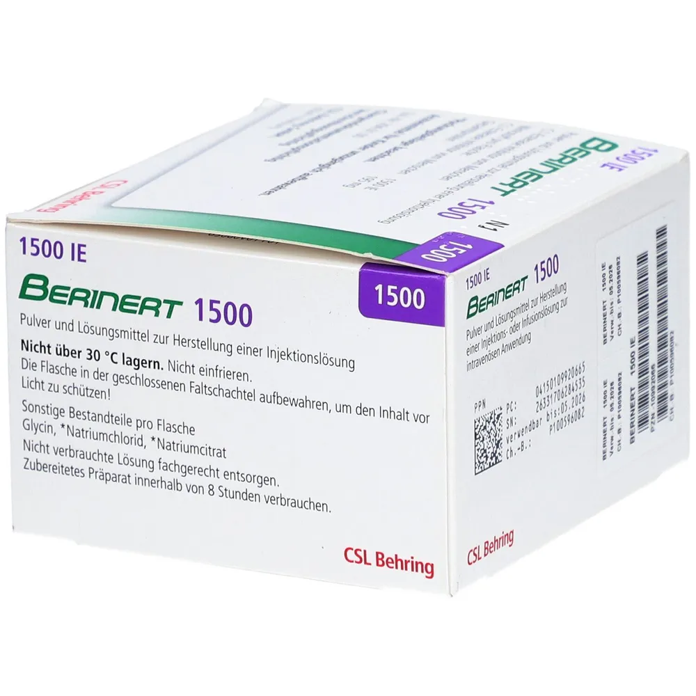 Berinert 1500 polvere e solvente per soluzione iniettabile