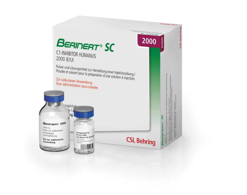 Berinert 2000 solution for injection, powder and solvent for preparation of