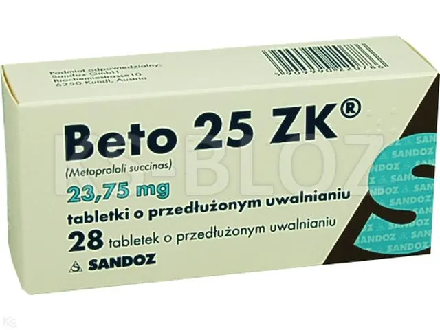 Beto 25 ZK comprimidos de liberación prolongada