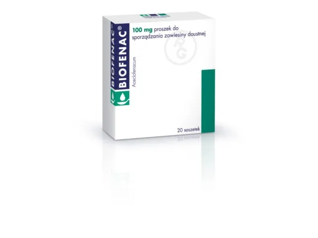 Biofenac powder for preparation of oral suspension