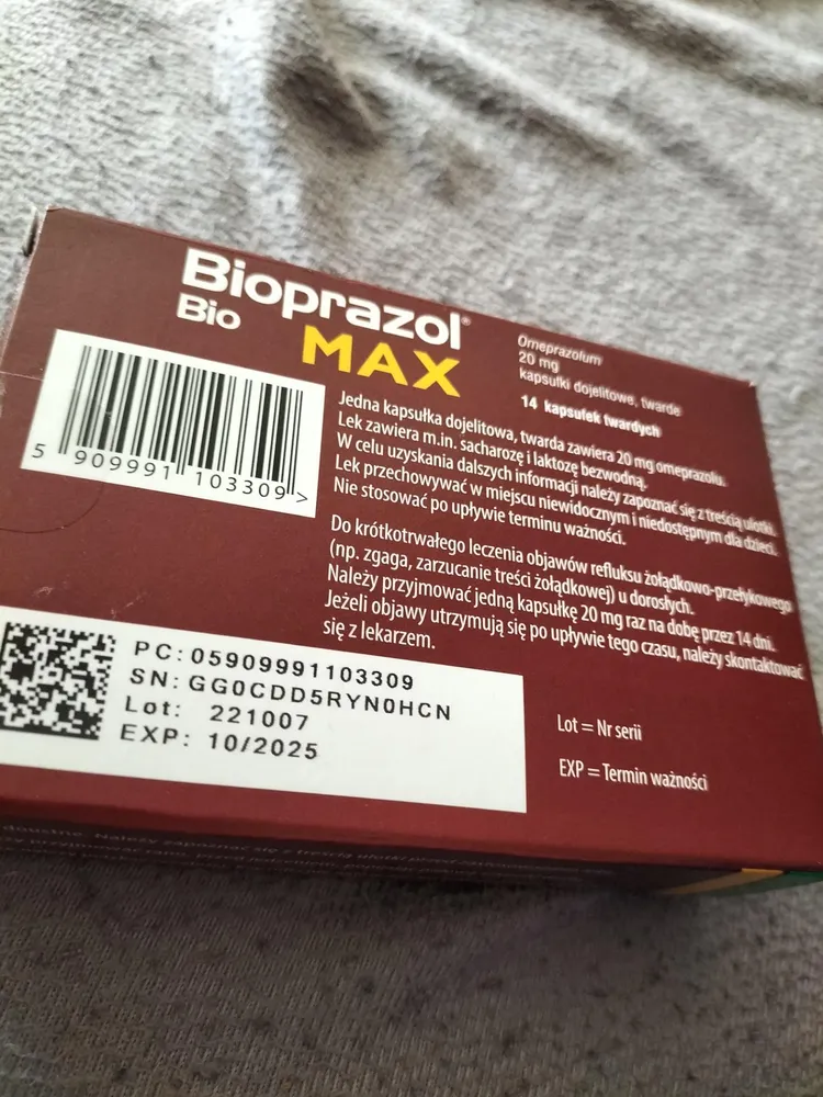 Bioprazol Bio Max capsule, rigide intestinali