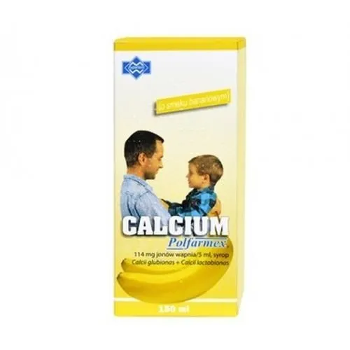 Calcium Aflofarm (sabor a plátano) jarabe