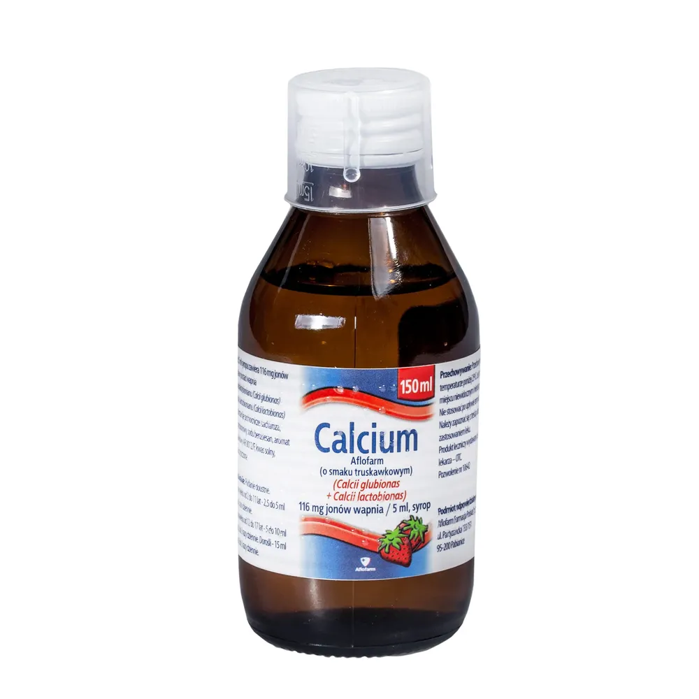 Calcium Aflofarm (sabor fresa) jarabe