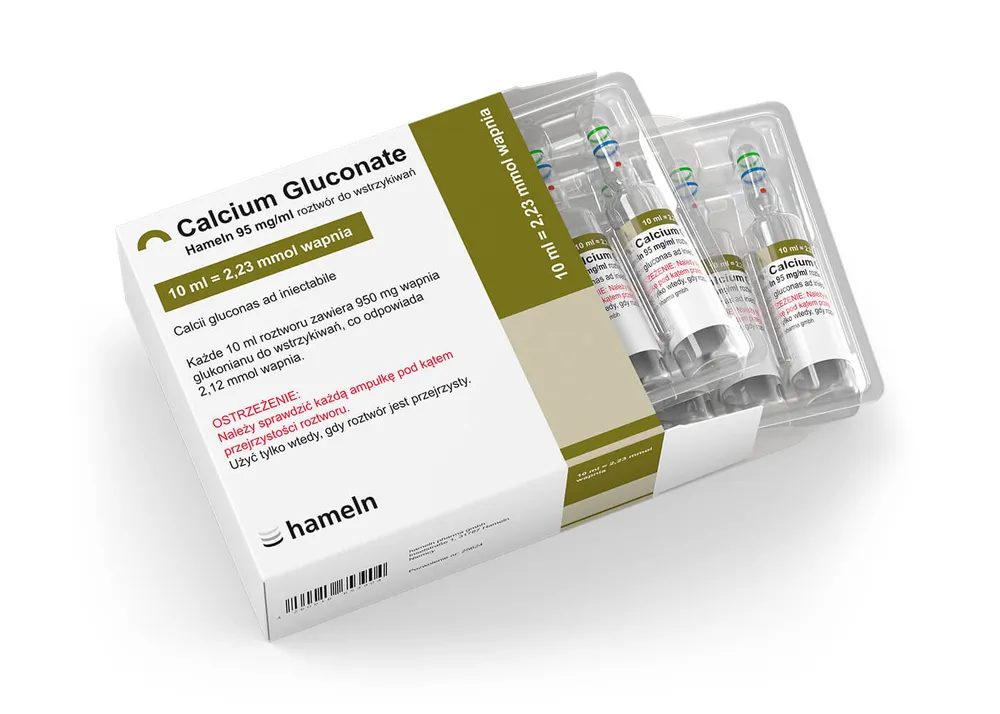 Calcium gluconate hameln solution for injection