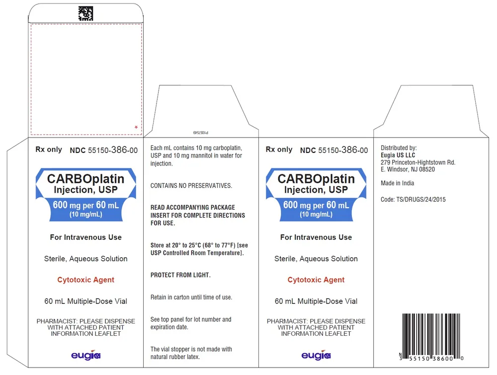 Carboplatino Eugia concentrado para preparación de solución para infusión
