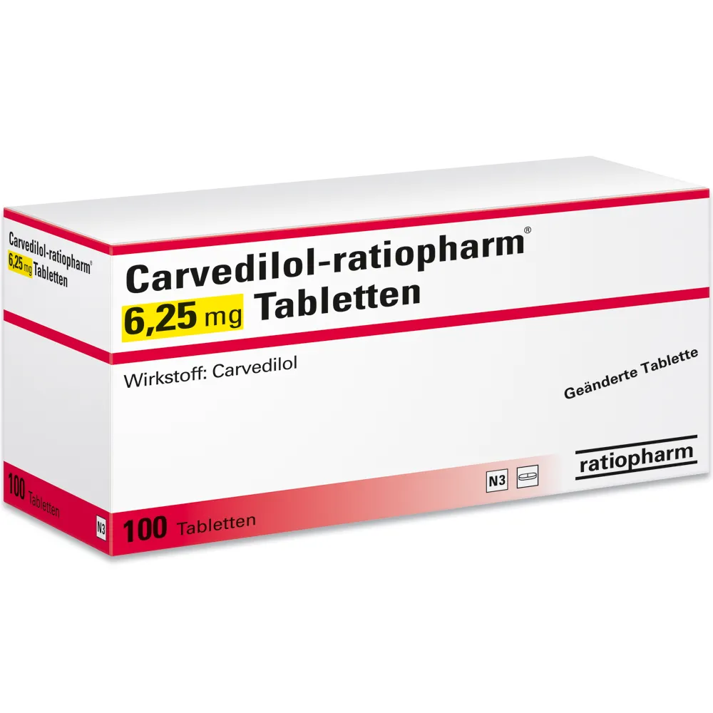 Carvedilol-ratiopharm comprimidos