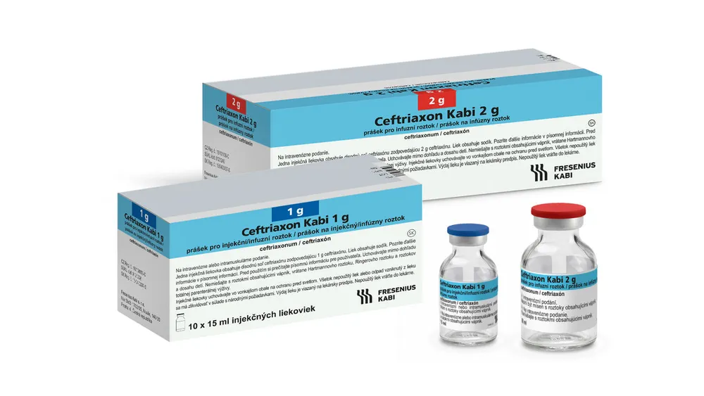 Ceftriaxon kabi 1 g powder for preparation of injection solution
