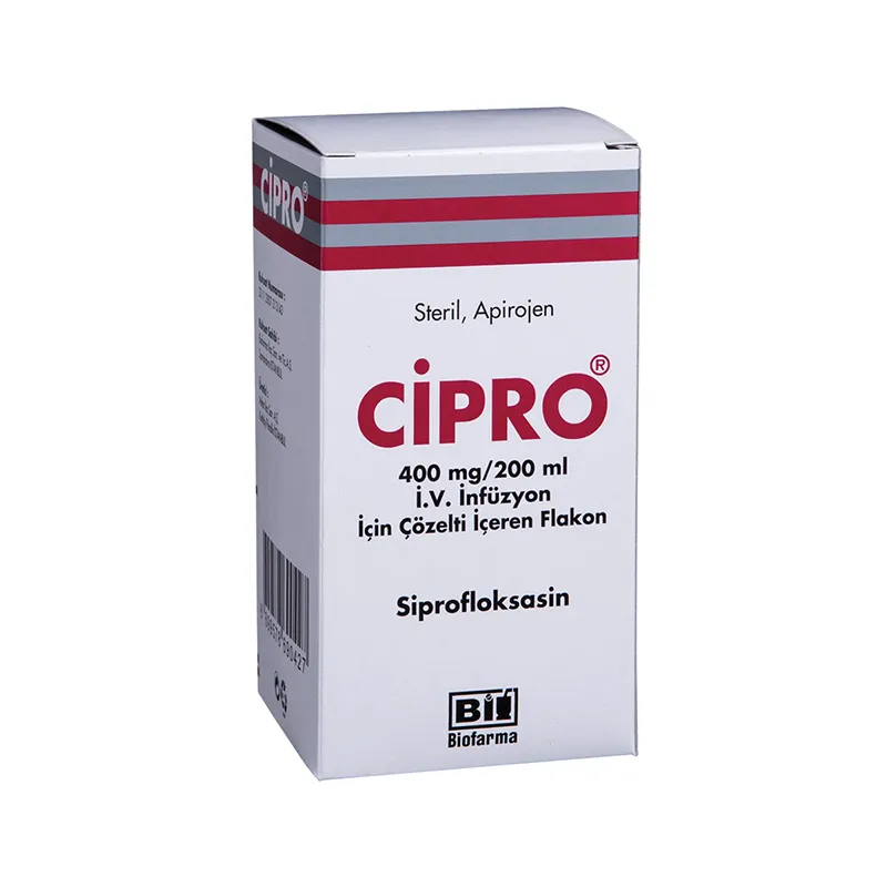 Ciprofloxacin kabi 400 mg/200 ml infusion solution solution for infusion