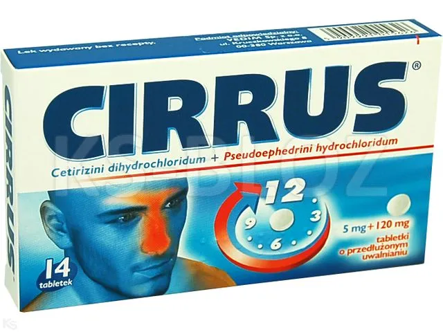 Cirrus tablets, prolonged release