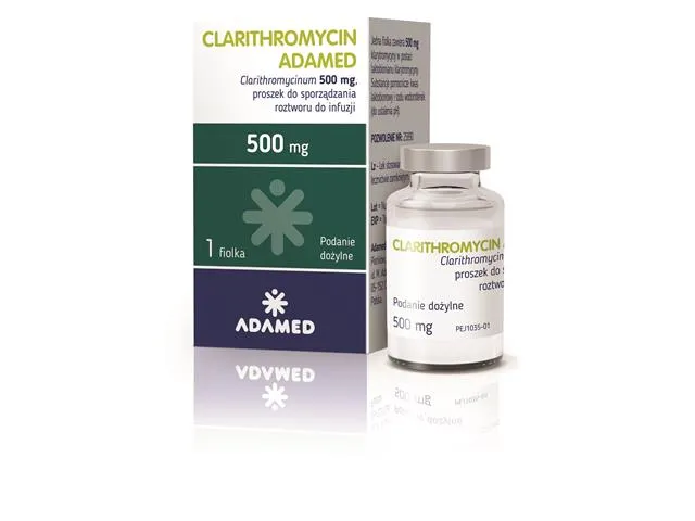 Claritromicina Adamed polvo para preparación de solución para infusión