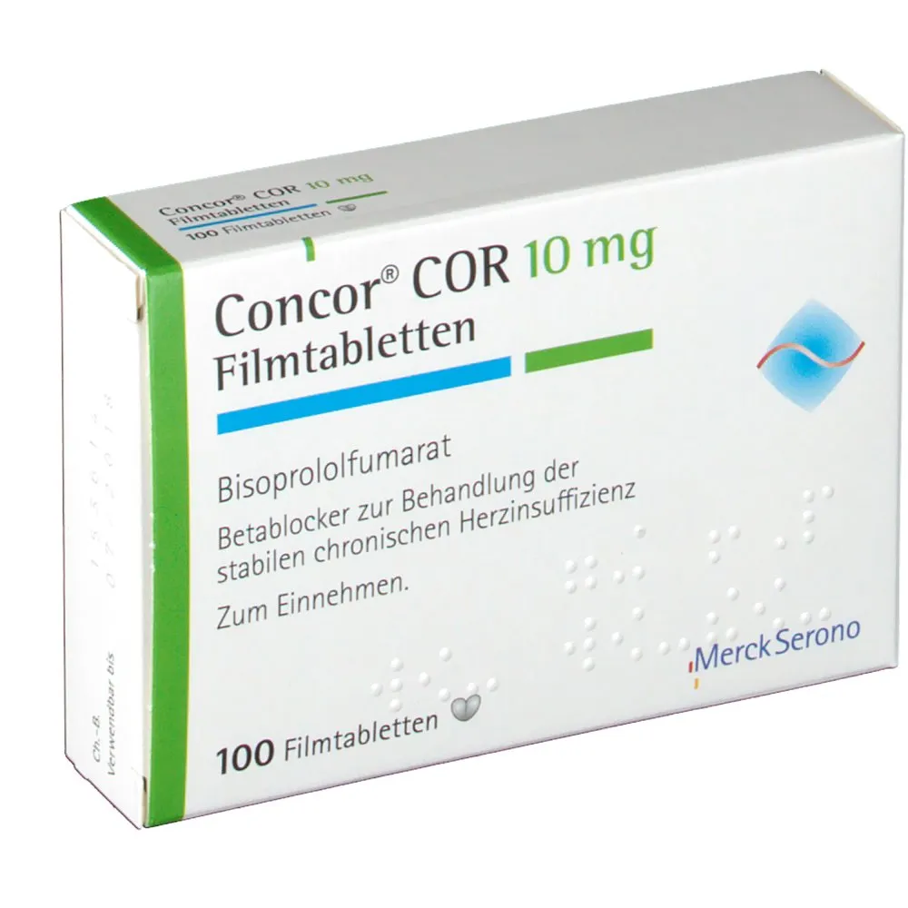 Concor cor 10 tablets, film-coated