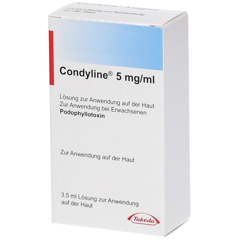 Condyline solution, topical