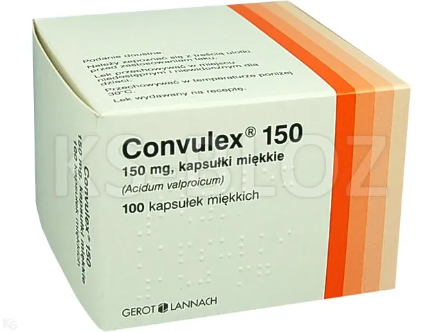 Convulex 150 capsules, soft gelatin