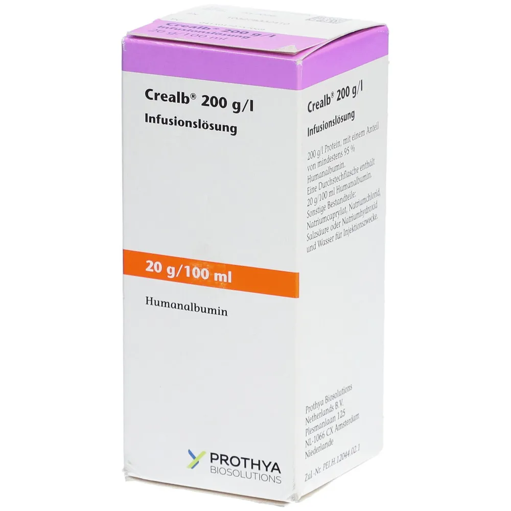 Crealb 200 g/l soluzione per infusione