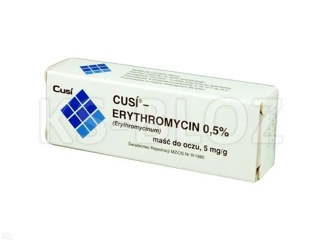 Куси эритромицин 0,5% мазь, глазная