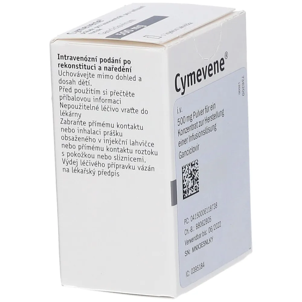 Cymevene polvo para preparación de concentrado de solución para infusión