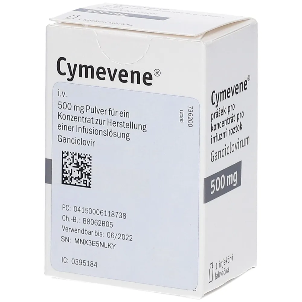 Cymevene powder for preparation of concentrate for infusion solution