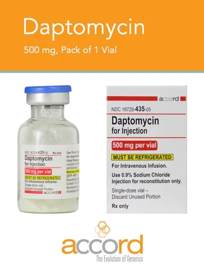 Daptomycin accord healthcare powder for preparation of solution for injection / infusion