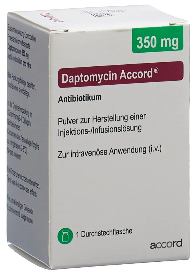 Daptomicina Accordpharma polvo para preparación de solución para inyección / para infusión