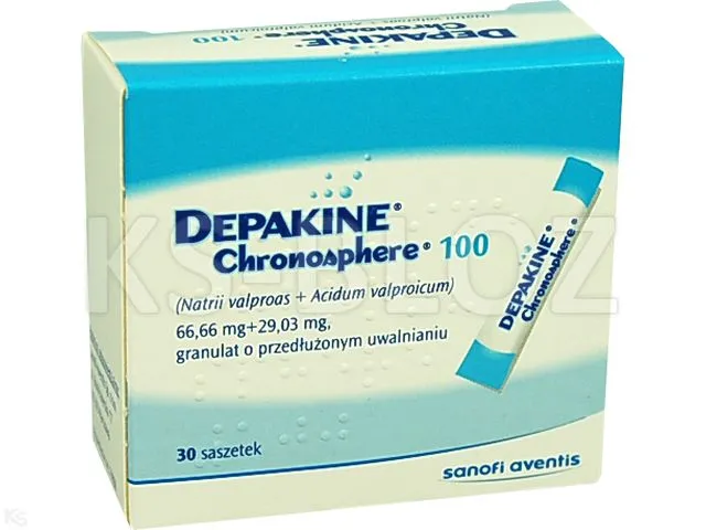 Depakine chronosphere 100 granules, prolonged release