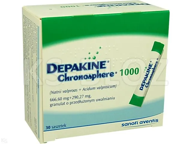 Depakine chronosphere 1000 granules, prolonged release
