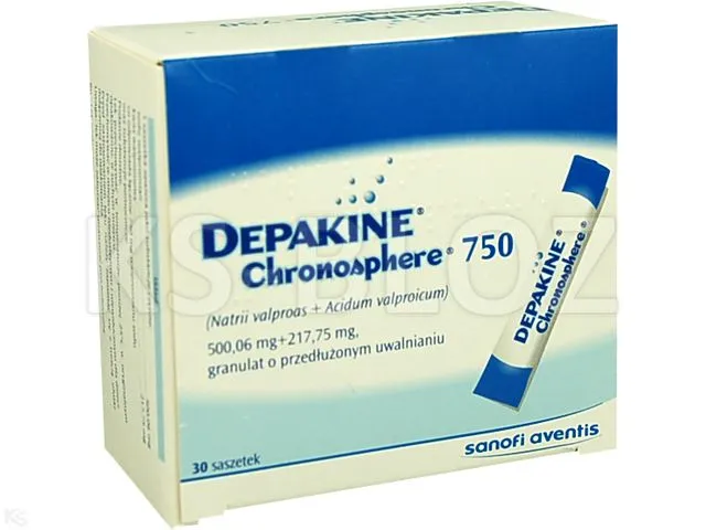 Depakine Chronosphere 750 granulat, de liberación prolongada