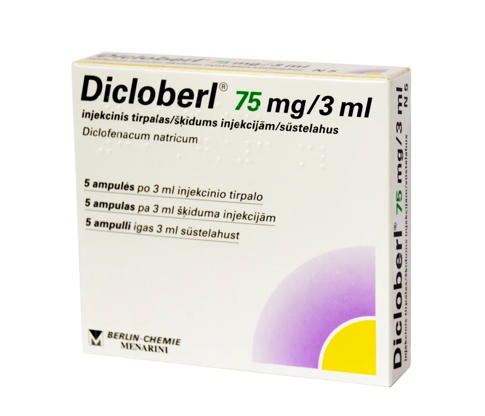 Dicloberl 75 mg/3 ml soluzione per iniezione