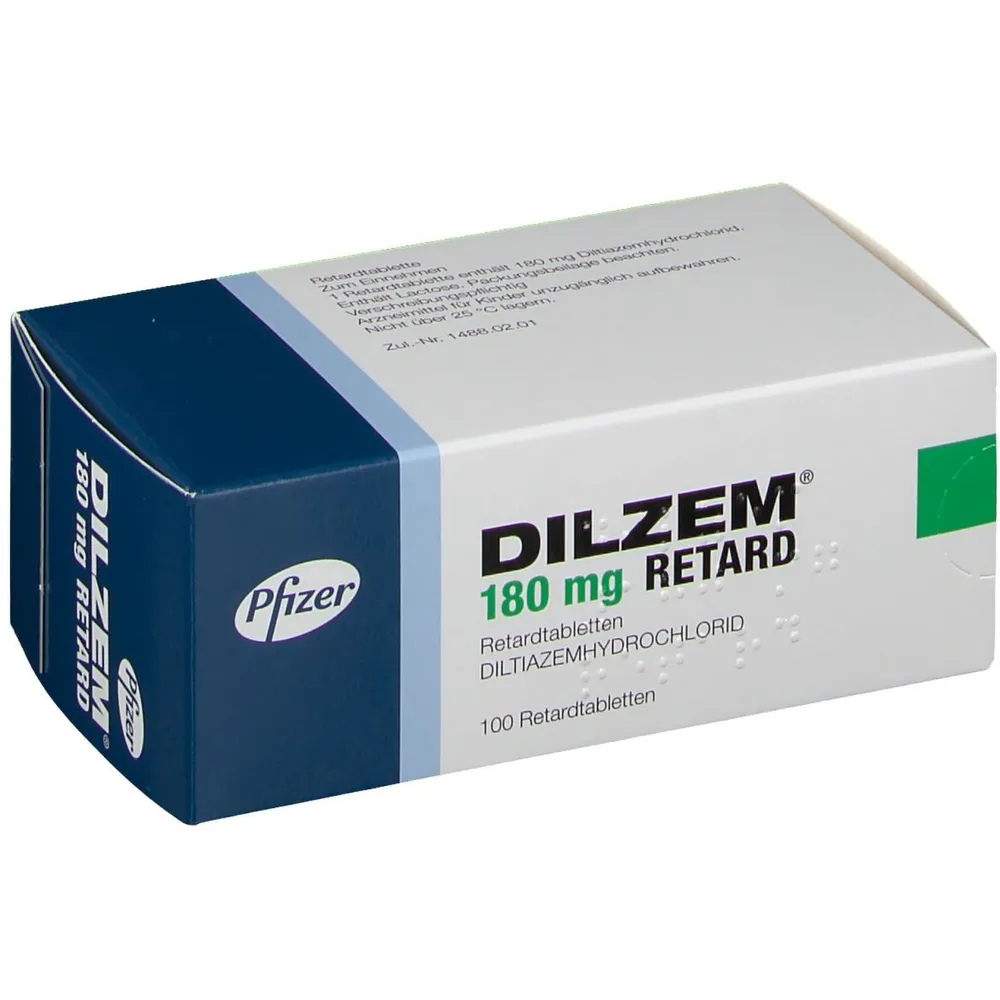 Dilzem 180 retard tablets, prolonged release