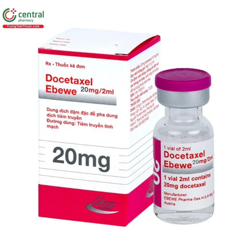 Docetaxel-Ebewe concentrado para preparación de solución para infusión