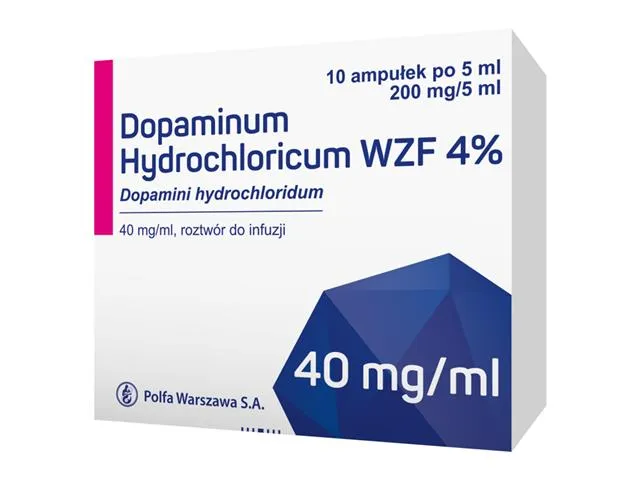 Dopaminum hydrochloricum WZF 4% solución para infusión