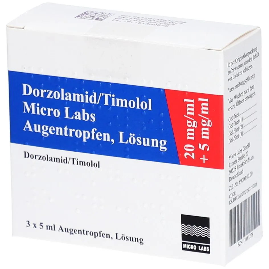 Dorzolamida + timolol Misom gotas, oculares en recipiente unidosis