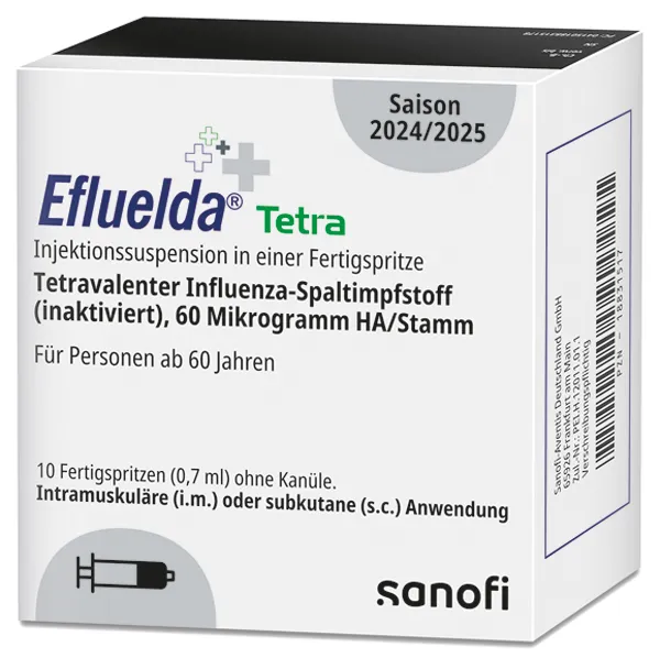 Efluelda Tetra soluzione per iniezione in ampolla-siringa