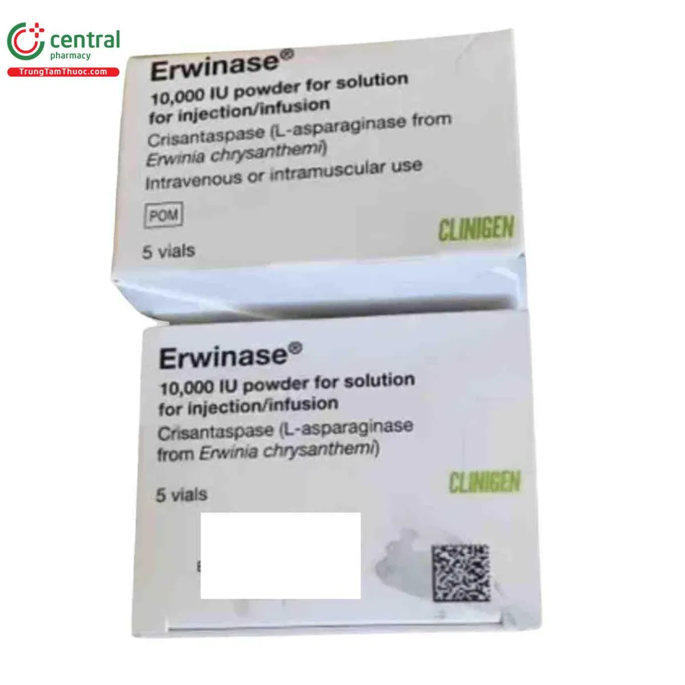 Erwinase polvo para preparación de solución para inyección / para infusión